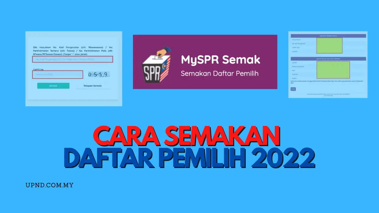 Cara Semakan Daftar Mengundi PRU 15 Tahun 2022 (Daftar Pemilih)