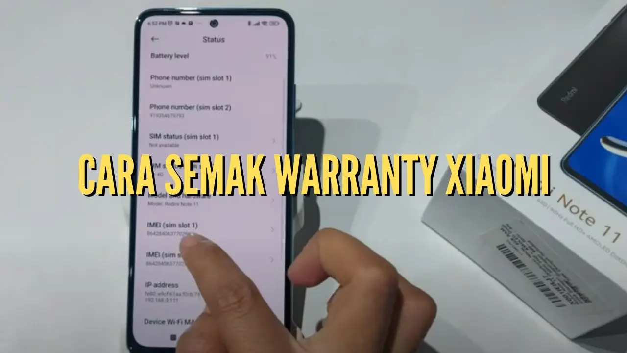 Cara Semak Warranty Xiaomi