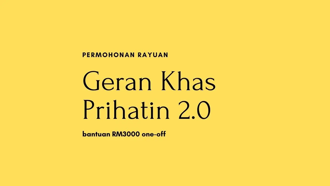 Permohonan Rayuan GKP 2.0 - Geran Khas Prihatin 2020