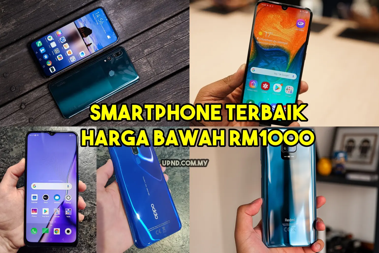 5 Smartphone Terbaik Harga Bawah RM1000 Tahun 2020